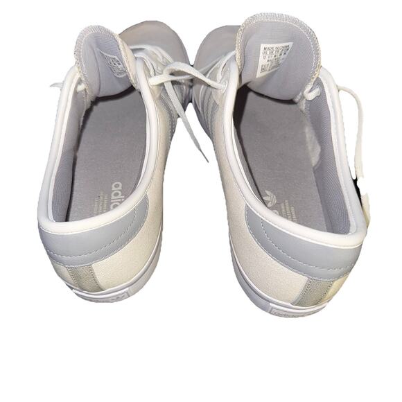 Adidas EVH-791004 2013 Off White Canvas Court 3 Stripe Shoes Men's 12 Low Top - Picture 8 of 10